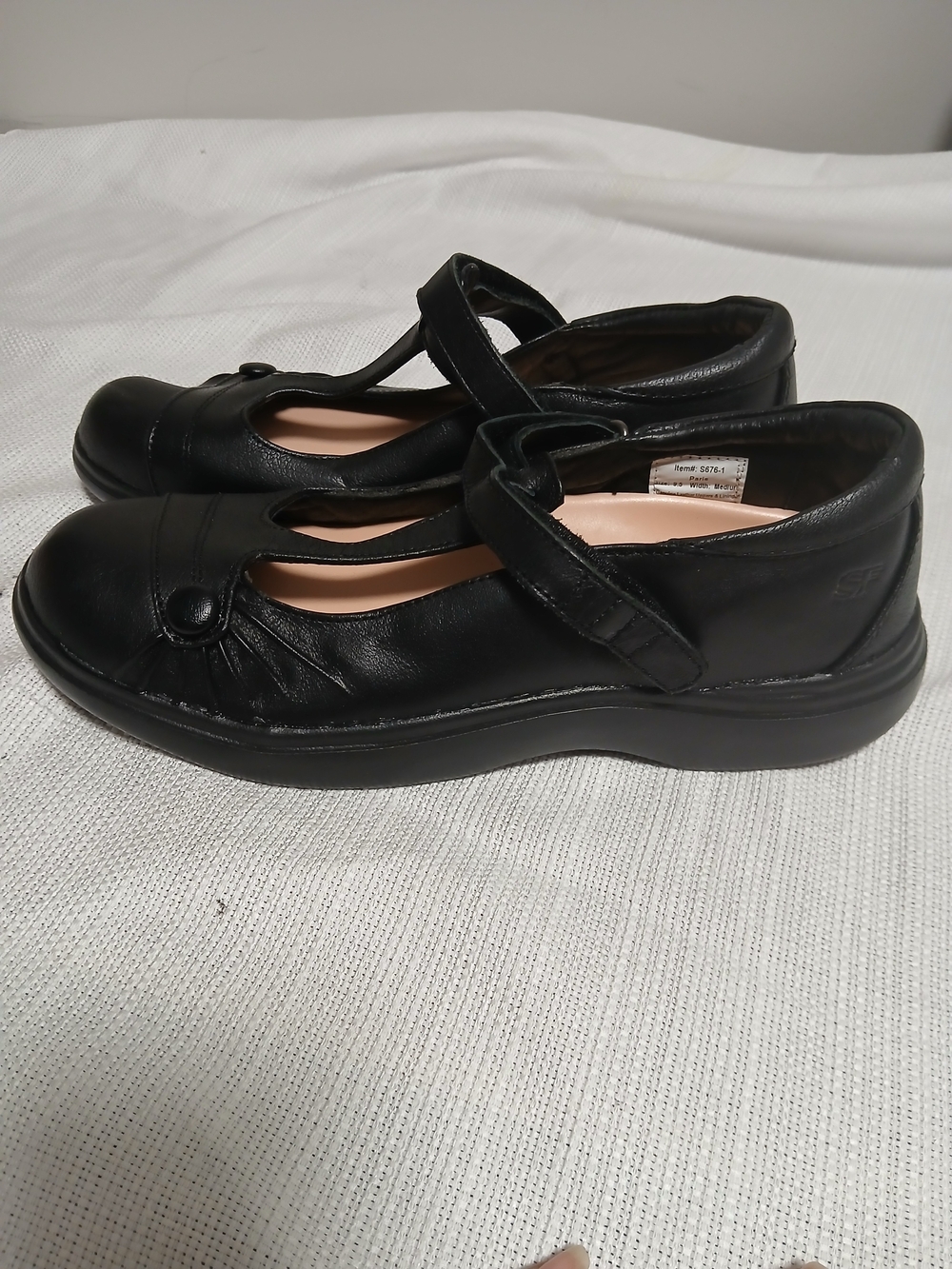 Sure Fit Black Mary Jane Comfort Shoes